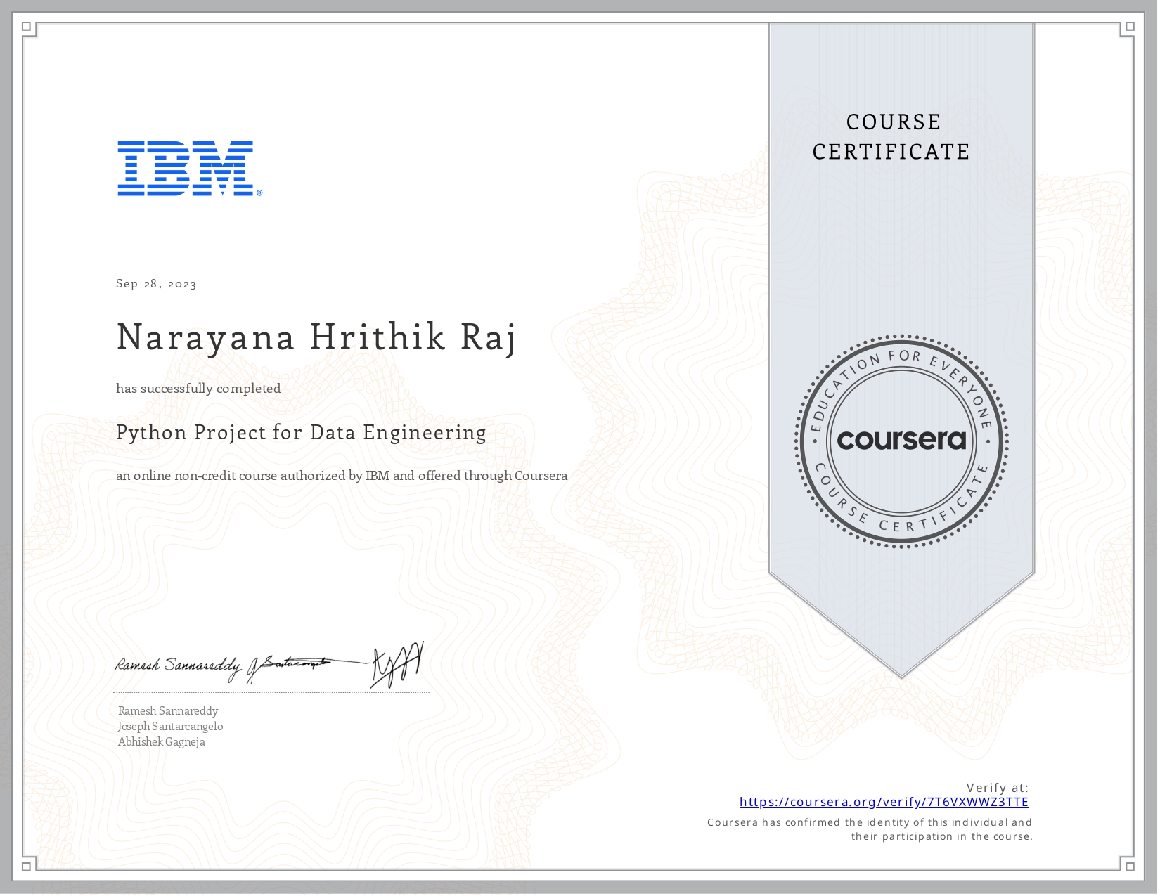 IBM Python Project Certificate